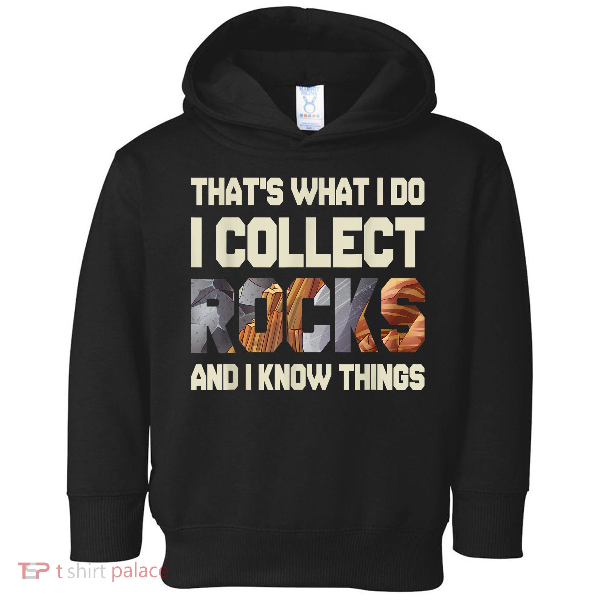 I Collect Rocks And I Know Things Geology Geologist Geode Toddler Hoodie