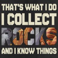 I Collect Rocks And I Know Things Geology Geologist Geode Golf Towel