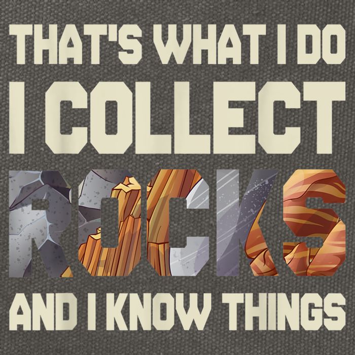 I Collect Rocks And I Know Things Geology Geologist Geode Cotton Canvas Backpack