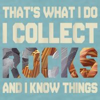 I Collect Rocks And I Know Things Geology Geologist Geode Sueded Cloud Jersey T-Shirt