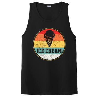 Ice Cream Retro Vintage Summer Treats Cone Cool Tee PosiCharge Competitor Tank