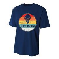 Ice Cream Retro Vintage Summer Treats Cone Cool Tee Performance Sprint T-Shirt