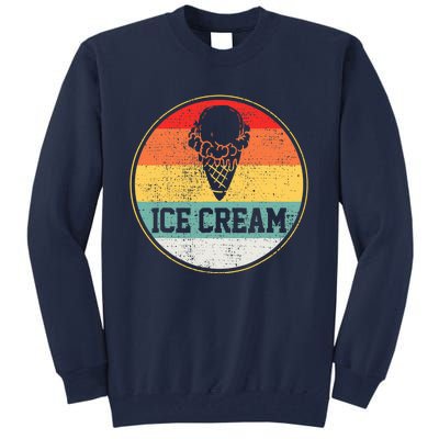 Ice Cream Retro Vintage Summer Treats Cone Cool Tee Tall Sweatshirt