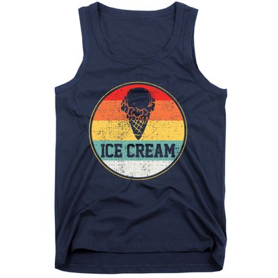 Ice Cream Retro Vintage Summer Treats Cone Cool Tee Tank Top