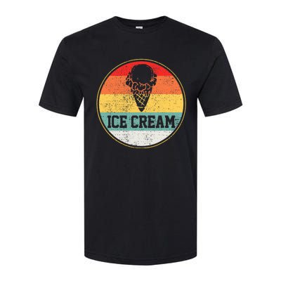 Ice Cream Retro Vintage Summer Treats Cone Cool Tee Softstyle CVC T-Shirt