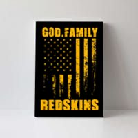 Indian Creek Redskins God. Family. Vintage Usa Flag Canvas