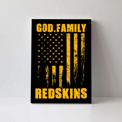 Indian Creek Redskins God. Family. Vintage Usa Flag Canvas