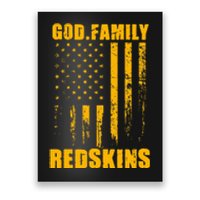 Indian Creek Redskins God. Family. Vintage Usa Flag Poster