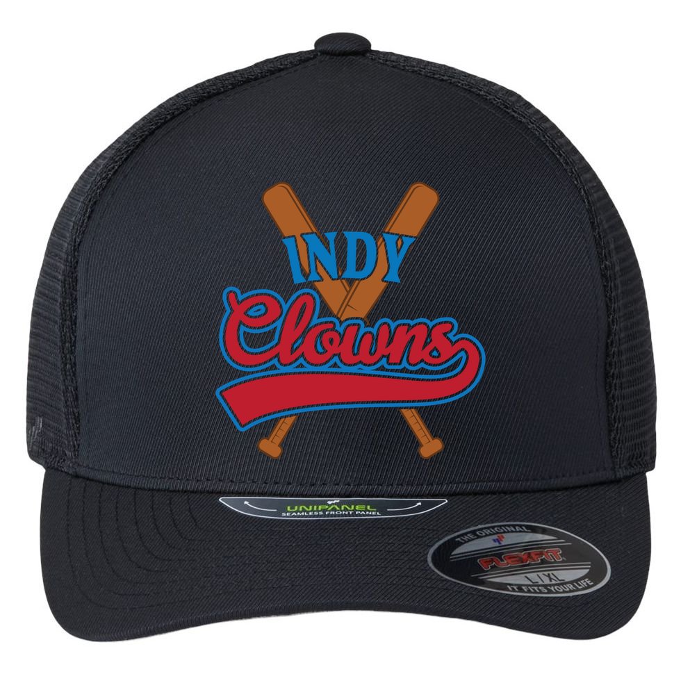 Indianapolis Clowns Retro Indy Baseball Fan Gift Idea Gift Flexfit Unipanel Trucker Cap