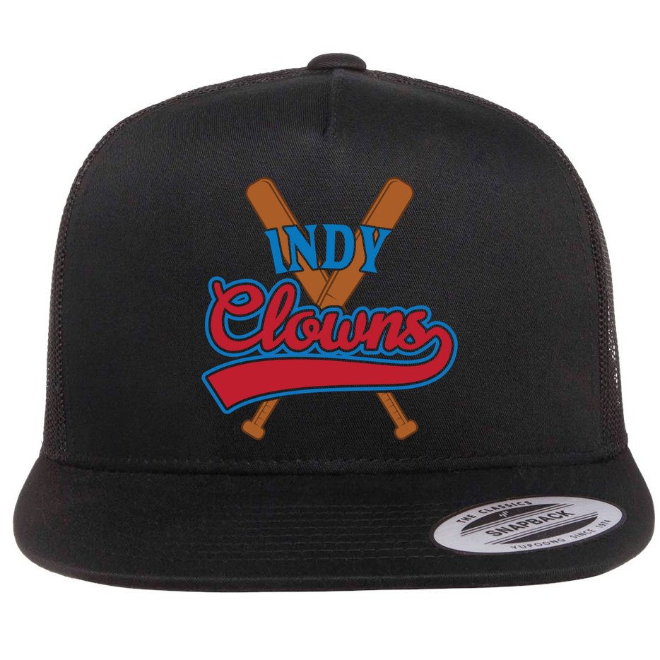 Indianapolis Clowns Retro Indy Baseball Fan Gift Idea Gift Flat Bill Trucker Hat