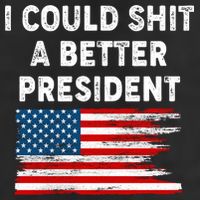 I Could Shit A Better President Distressed USA American Flag Hat