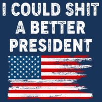 I Could Shit A Better President Distressed USA American Flag 16 in Basic Backpack