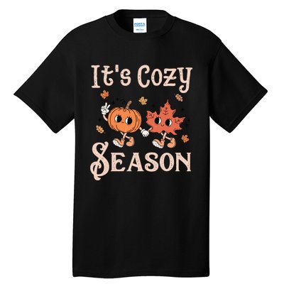 ItS Cozy Season Retro Pumpkin And Fall Leaf Autumn Tall T-Shirt