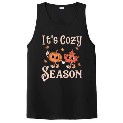 ItS Cozy Season Retro Pumpkin And Fall Leaf Autumn PosiCharge Competitor Tank