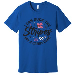 I Can Suck The Stripes Of A Candy Cane Christmas Holiday Gift Premium T-Shirt