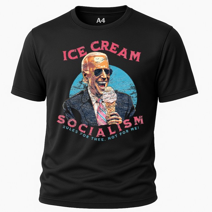 Ice Cream Socialism Rules for Thee Not for Me Joe Biden Performance Shirt