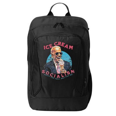Ice Cream Socialism Rules for Thee Not for Me Joe Biden City Backpack