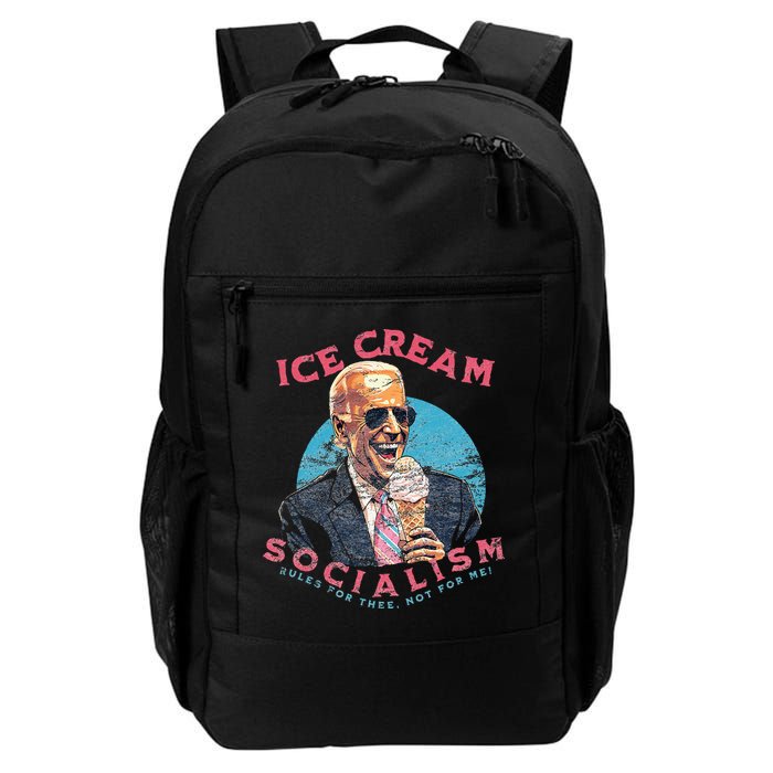 Ice Cream Socialism Rules for Thee Not for Me Joe Biden Backpack
