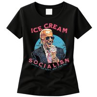 Ice Cream Socialism Rules for Thee Not for Me Joe Biden Womens T-Shirt