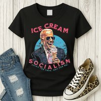 Ice Cream Socialism Rules for Thee Not for Me Joe Biden Womens T-Shirt