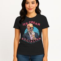 Ice Cream Socialism Rules for Thee Not for Me Joe Biden Womens T-Shirt