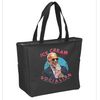 Ice Cream Socialism Rules for Thee Not for Me Joe Biden Zip Tote Bag