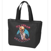 Ice Cream Socialism Rules for Thee Not for Me Joe Biden Zip Tote Bag
