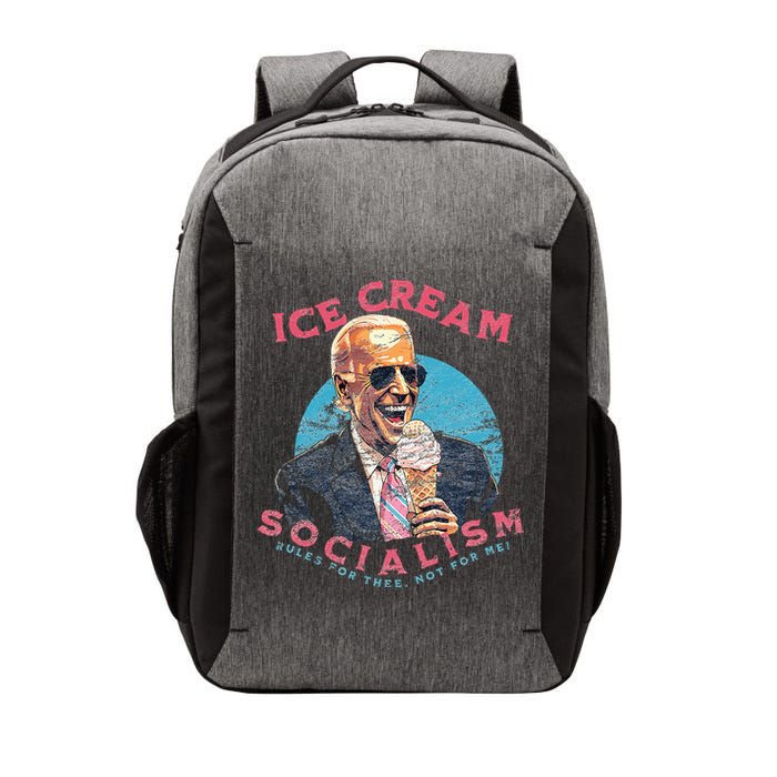 Ice Cream Socialism Rules for Thee Not for Me Joe Biden Vector Backpack