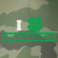 I Clover Shenanigans Funny Irish St Patricks Day Shamrock Legacy Tie Dye Trucker Hat