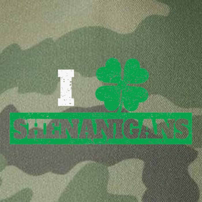 I Clover Shenanigans Funny Irish St Patricks Day Shamrock Legacy Tie Dye Trucker Hat