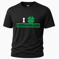 I Clover Shenanigans Funny Irish St Patricks Day Shamrock Performance Shirt