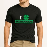 I Clover Shenanigans Funny Irish St Patricks Day Shamrock Performance Shirt