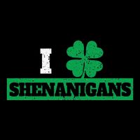 I Clover Shenanigans Funny Irish St Patricks Day Shamrock 7-Panel Snapback Hat