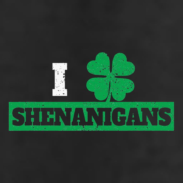 I Clover Shenanigans Funny Irish St Patricks Day Shamrock Trucker Hat