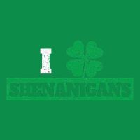I Clover Shenanigans Funny Irish St Patricks Day Shamrock T-Shirt