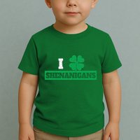 I Clover Shenanigans Funny Irish St Patricks Day Shamrock Toddler T-Shirt