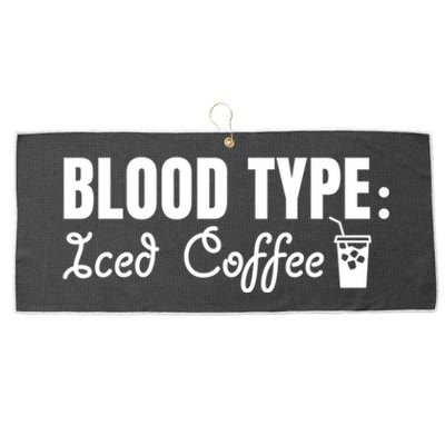 Iced Caffeine S Lovers Nurse Funny Iced Coffee Addict Gift Large Microfiber Waffle Golf Towel