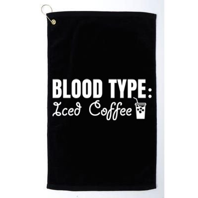 Iced Caffeine S Lovers Nurse Funny Iced Coffee Addict Gift Platinum Collection Golf Towel