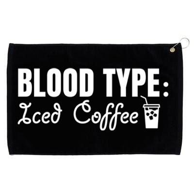 Iced Caffeine S Lovers Nurse Funny Iced Coffee Addict Gift Grommeted Golf Towel