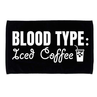 Iced Caffeine S Lovers Nurse Funny Iced Coffee Addict Gift Microfiber Hand Towel