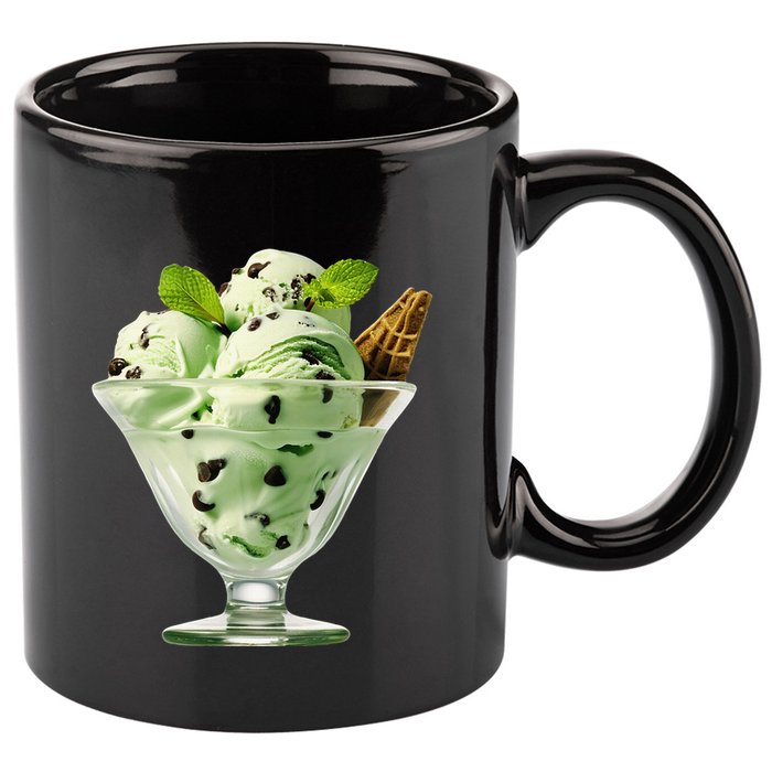 Ice Cream Softball & Baseball 11oz C Handle Ceramic Mug