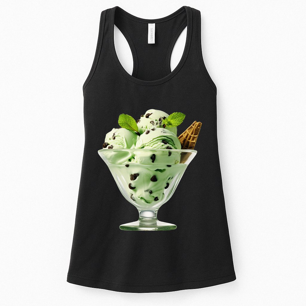 Ice Cream Softball & Baseball Womens Tank Top