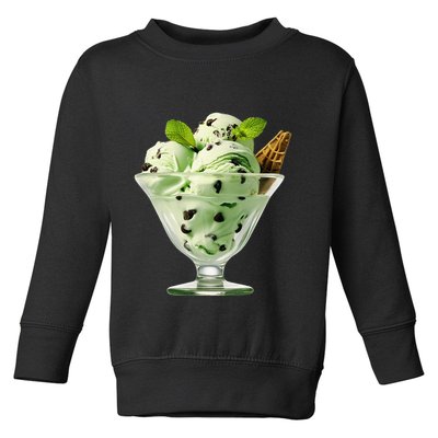 Ice Cream Softball & Baseball Toddler Sweatshirt