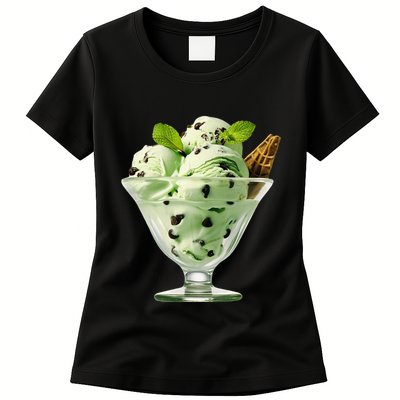 Ice Cream Softball & Baseball Womens T-Shirt