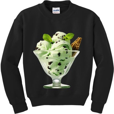 Ice Cream Softball & Baseball Kids Sweatshirt