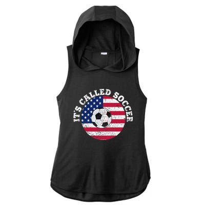 it's called soccer Ladies PosiCharge Tri-Blend Wicking Draft Hoodie Tank