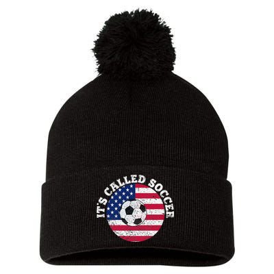 it's called soccer Pom Pom 12in Knit Beanie