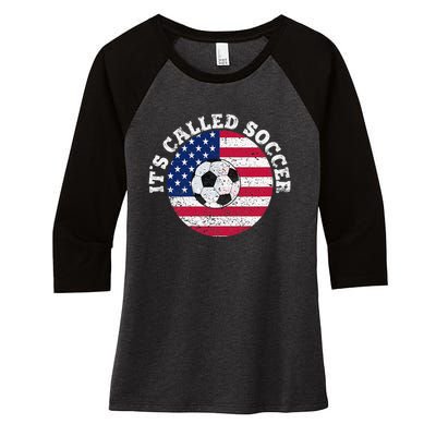 it's called soccer Women's Tri-Blend 3/4-Sleeve Raglan Shirt