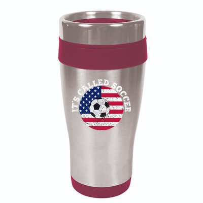 it's called soccer 16oz Travel Tumbler