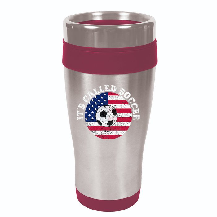 it's called soccer 16oz Travel Tumbler